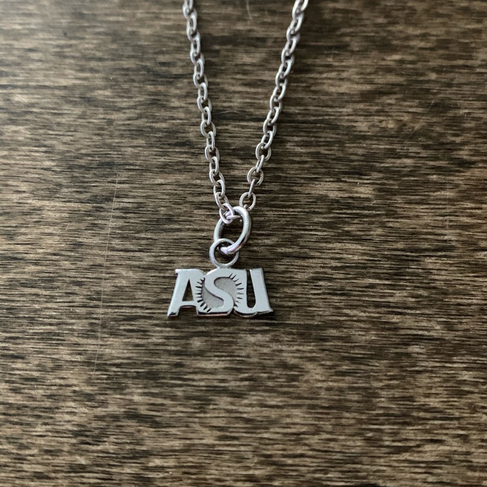Silver ASU Necklace